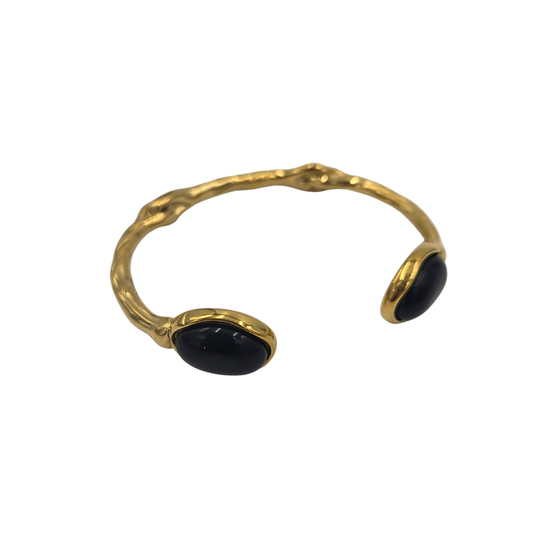 Black Onyx Cuff Bracelet