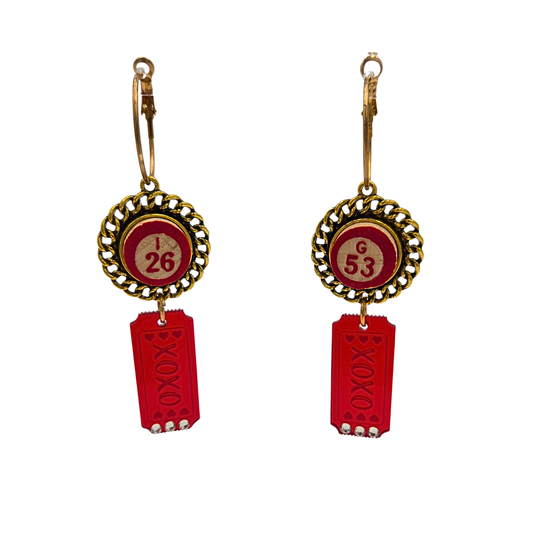 Gypsy South - Bingo Ticket Earrings