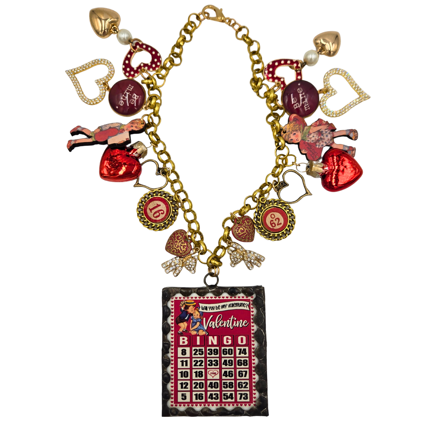 Gypsy South - BINGO Card Charm Necklace