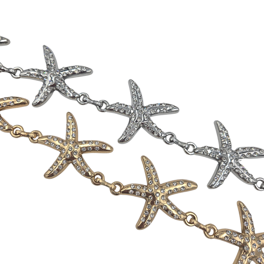 Jeweled Starfish Chain Belt (2 colors)