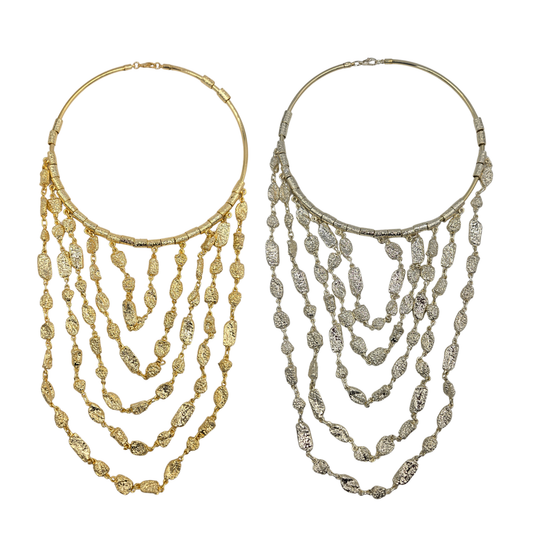 Myra Layered Gold & Silver Plated Necklace (2 colors)