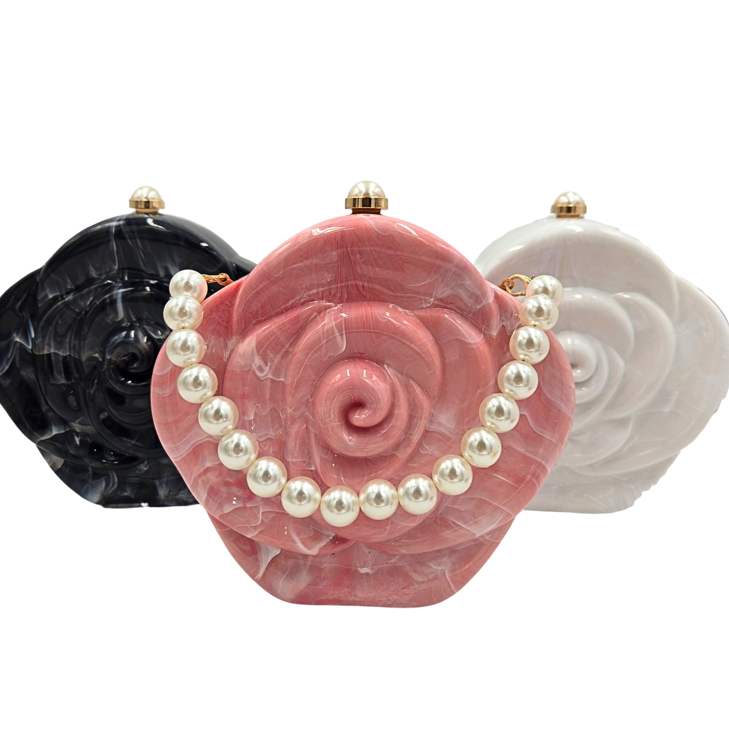 Marble Flower Clutch (3 colors)