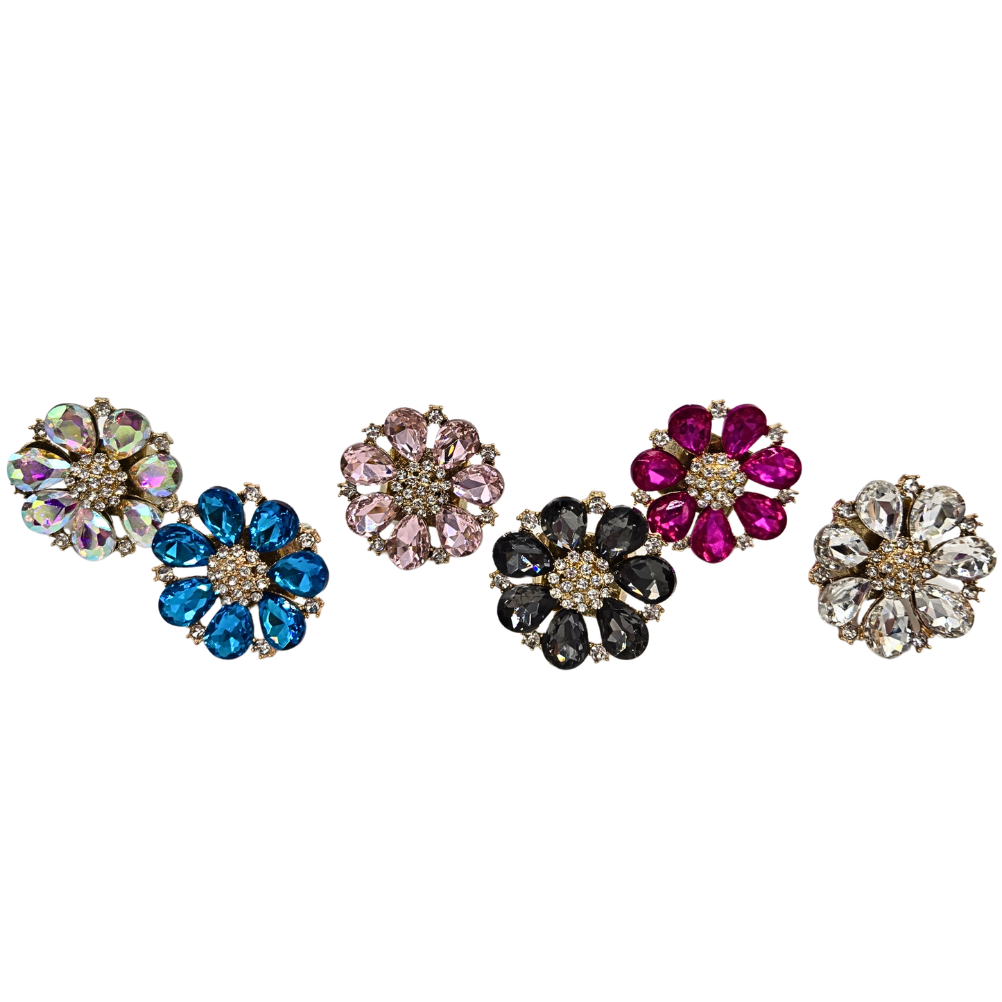 Jewel Flower Pendant Ring (6 colors)