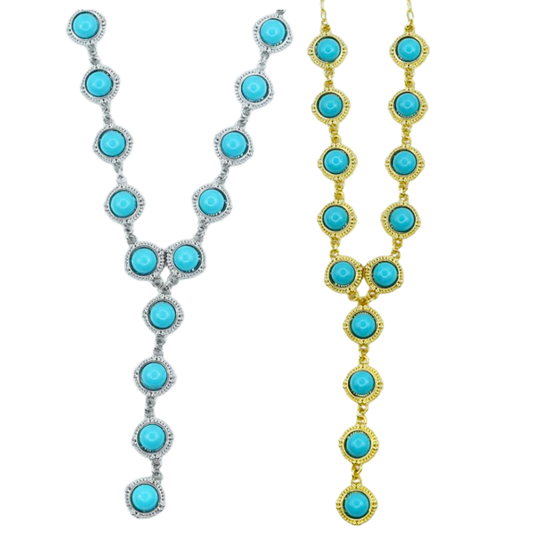 TJ - Turquoise Cascade Necklace (2 colors)