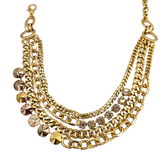 TOVA - The Jolinda Necklace in Gold Mix