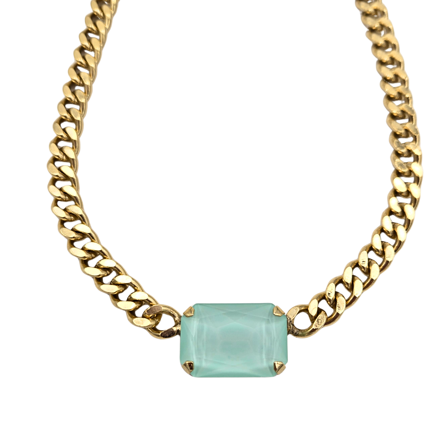 TOVA - The Darcy Necklace in Antique Gold Mint