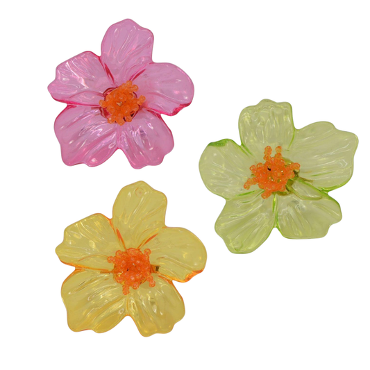 Hawaiian Flower Brooch (3 colors)