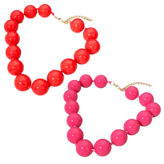 Luna Ball Beaded Necklace (2 Colors)