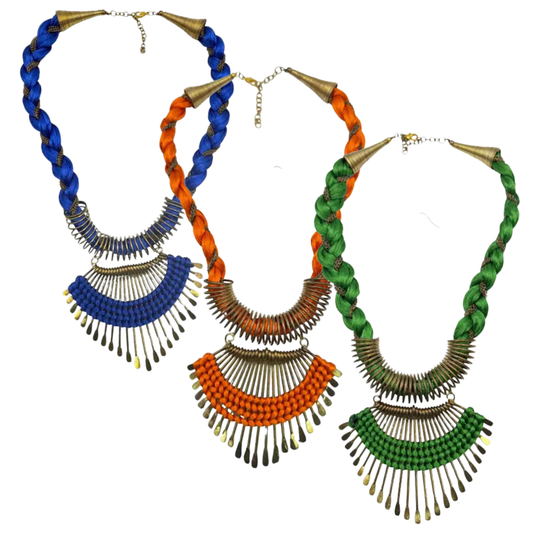 Sahara Fringe Statement Necklace (3 Colors)