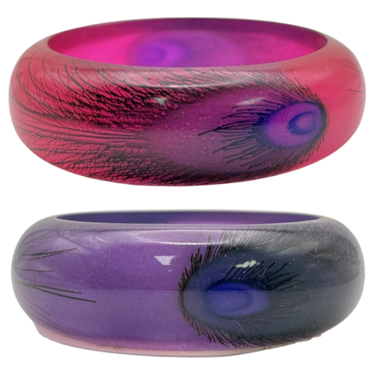 Peacock Feather Bangle (2 colors)