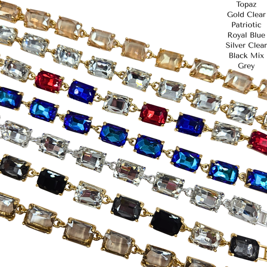 Signature Cushion Cut Jewel Bracelet (7 colors)