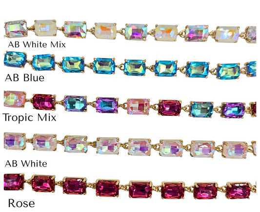 Tropic Cushion Cut Jewel Bracelet (5 colors)