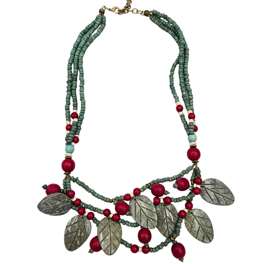 Sage Leaf & Berry Necklace