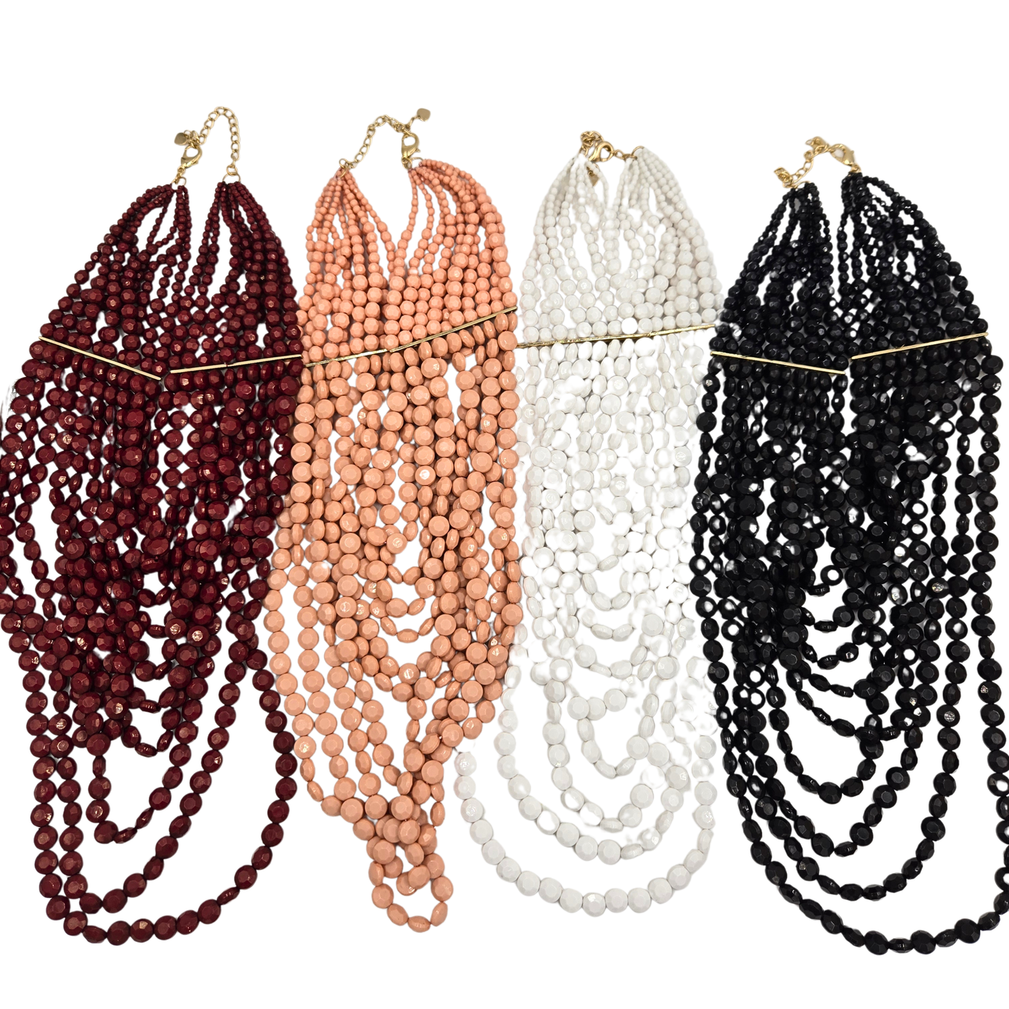 Luminous Layers Beaded Necklace (4 Colors)