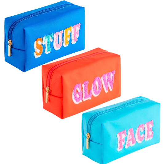 Small Zip Cosmetic Pouch ( 3 Options)