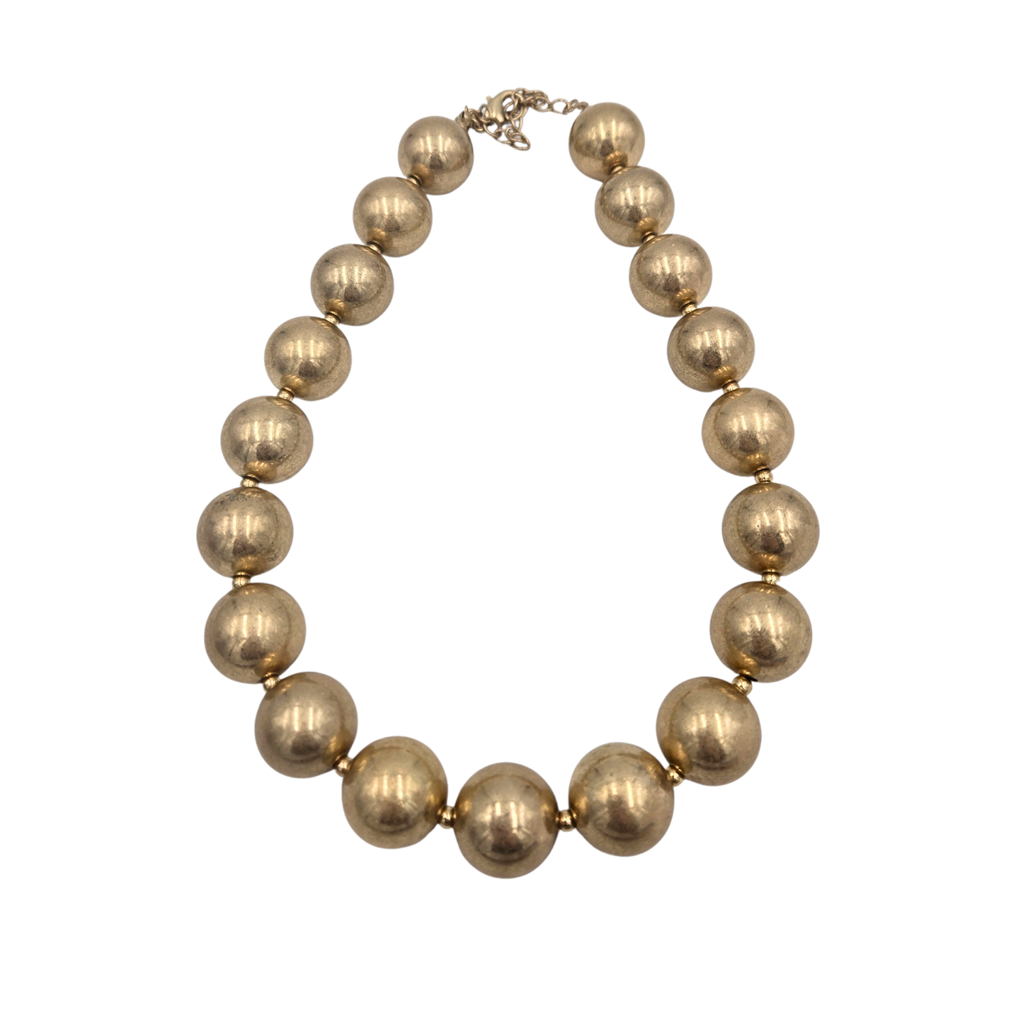 Polished Gold Bead Choker