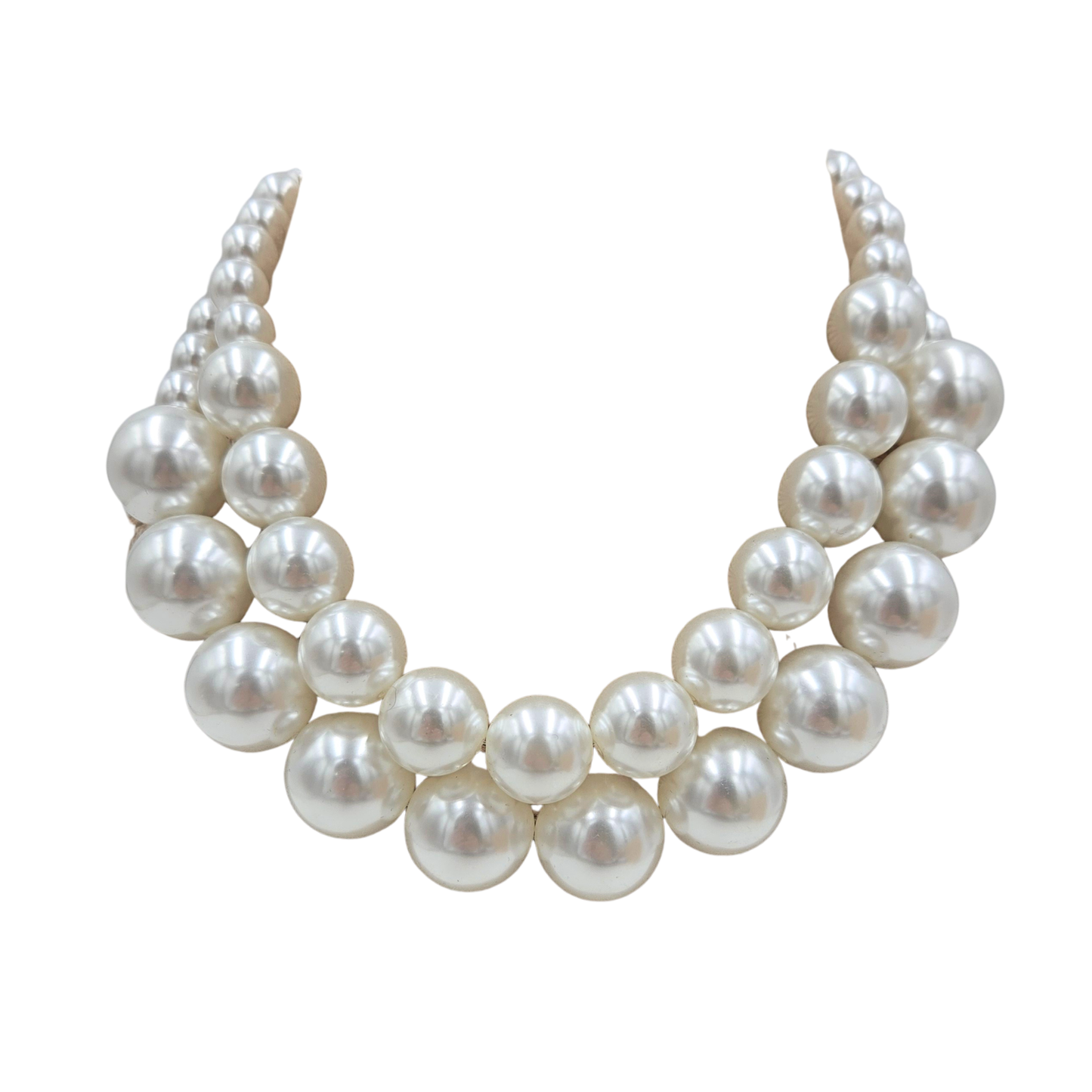 Double Pearl Strand Choker