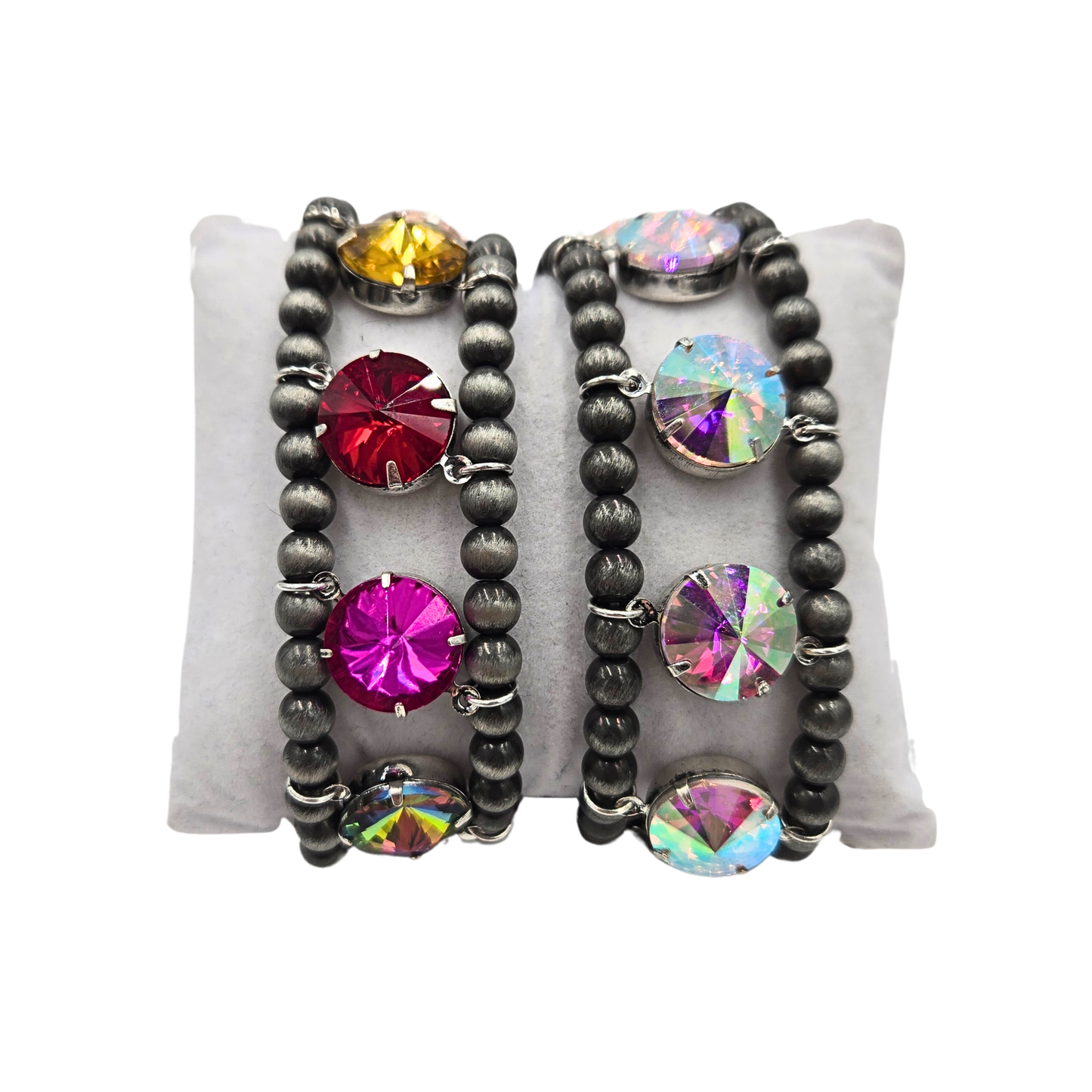 Navajo Pearl Bling Stretch Bracelet (2 colors)