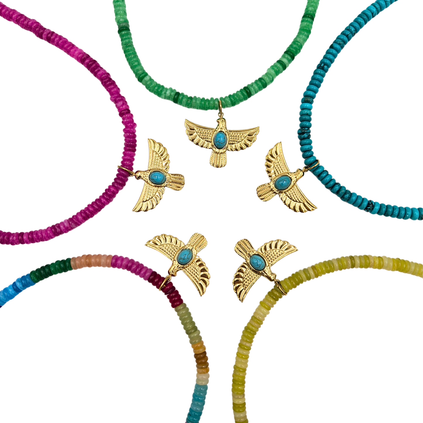Jennifer Thames - Birdie Necklace (5 colors)