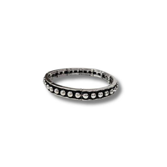 Mini Silver Studded Bracelet