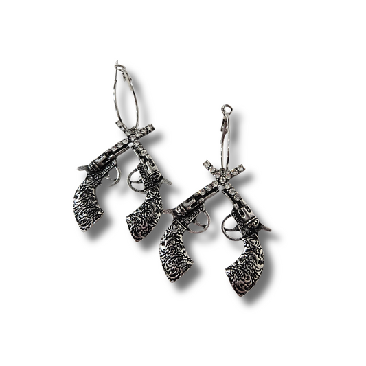 Western Gunslinger Statement Earrings