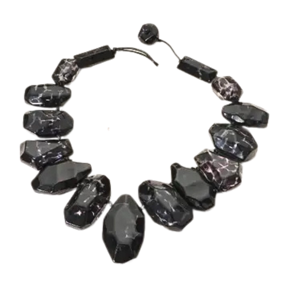 Multi Shaped Rock Beaded Statement Necklace