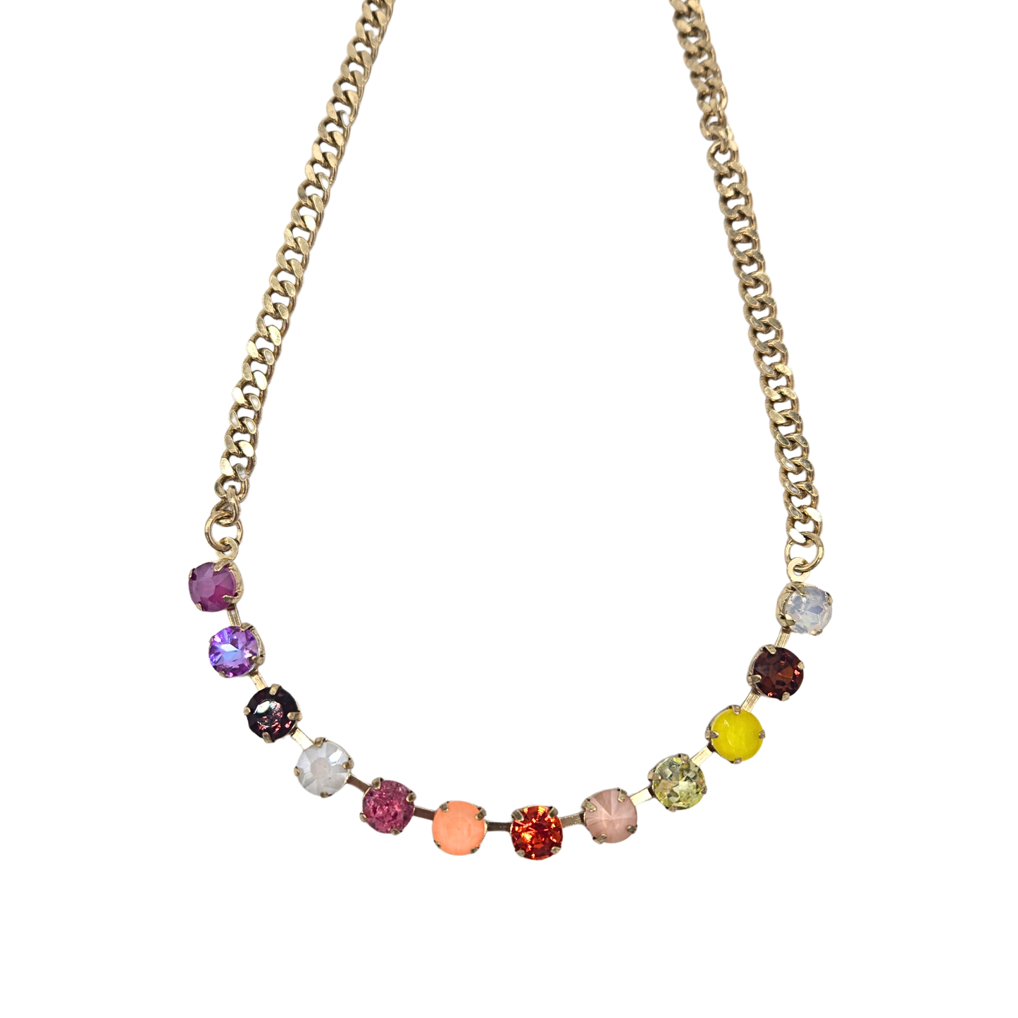 SIENNA - Mini Ann Necklace in Pink Mix
