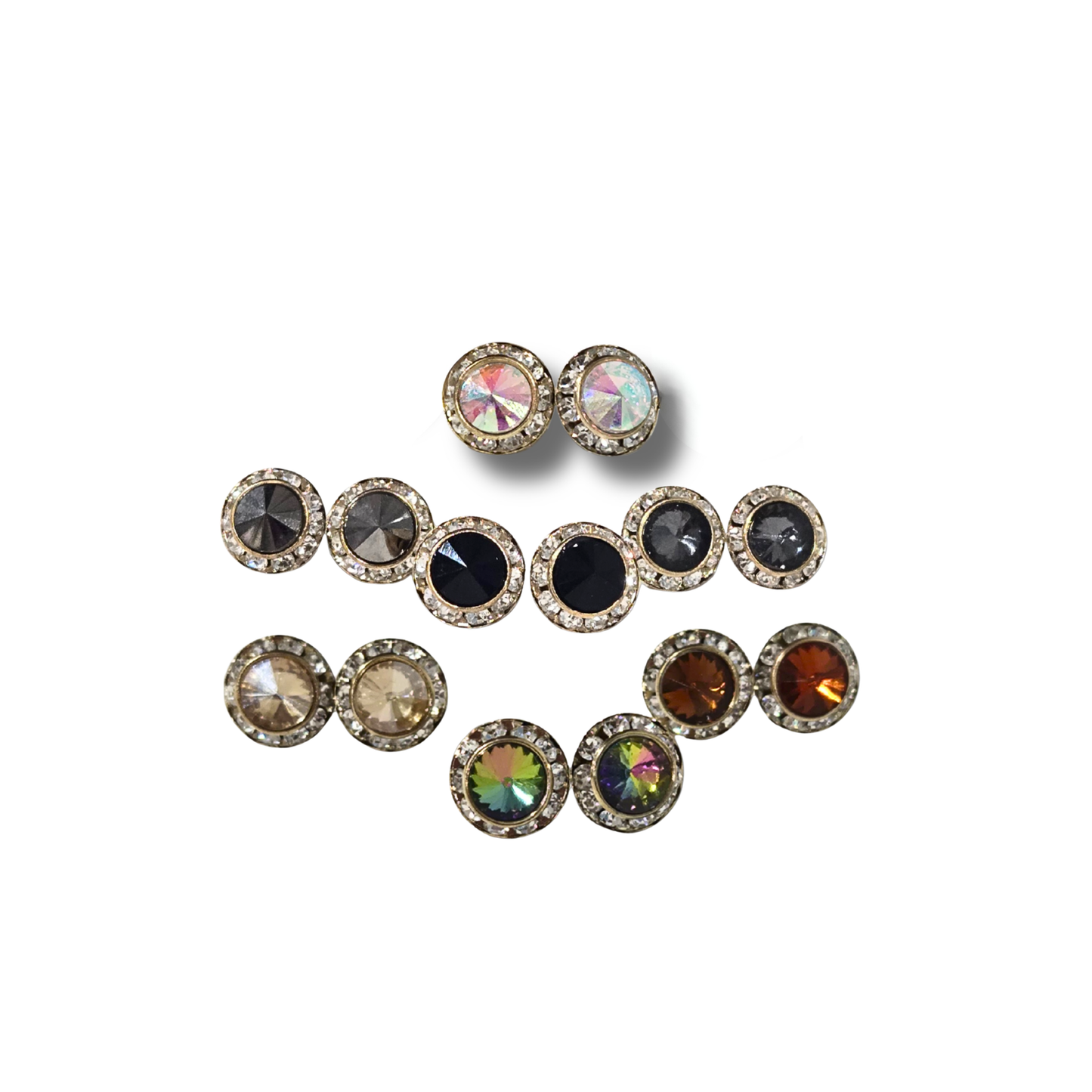 Jewel Stud Earrings (7 colors)