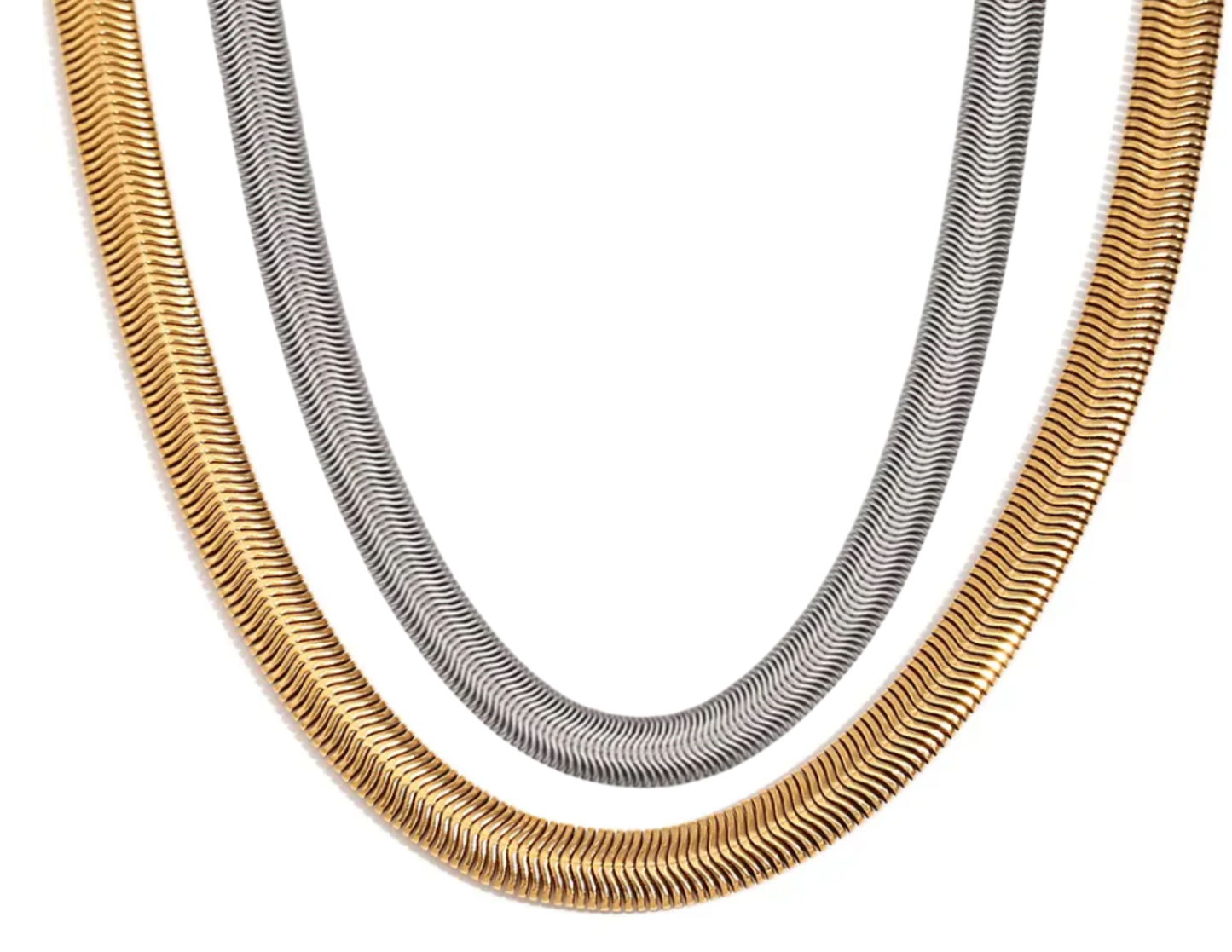 Nora Snake Chain Necklace (2 colors)