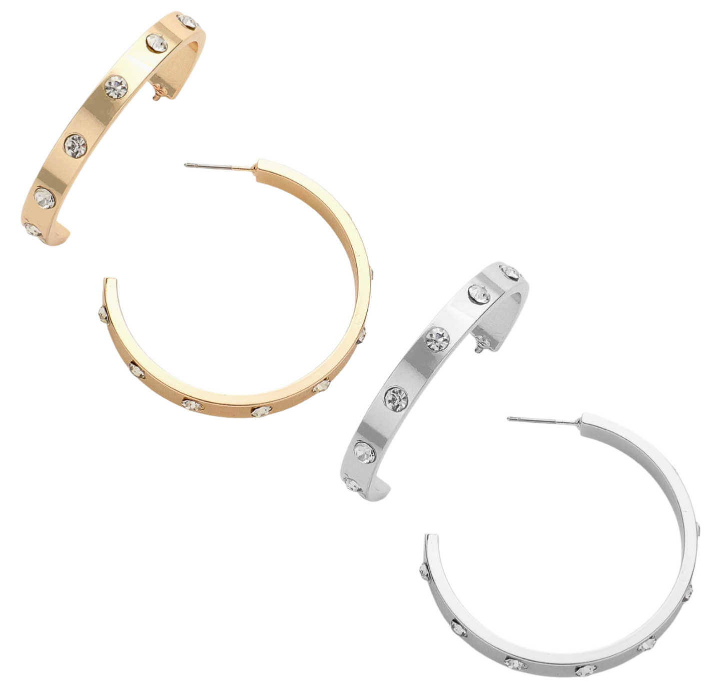 Touch of Glam Hoops (2 colors)