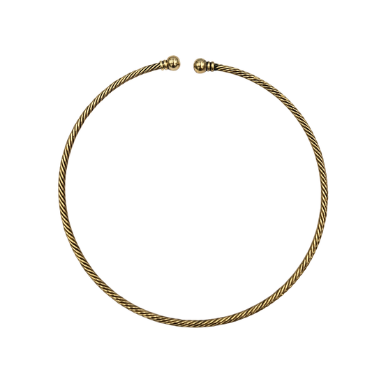 14K Gold Twisted Wrap Choker