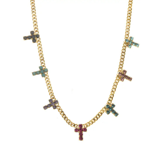 TOVA - Multi Cross Necklace II-