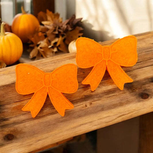 Fall Bow Freshie Vent Clip Set - Pumpkin Pecan Waffle
