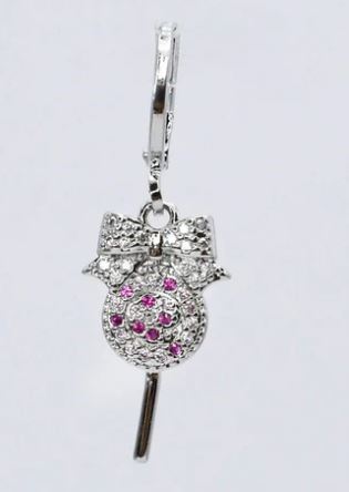 TJ - Swirl Bow Lollipop Charm-2 Colors