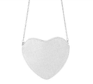 Full Rhinestone Studded Heart Bag-2 Colors