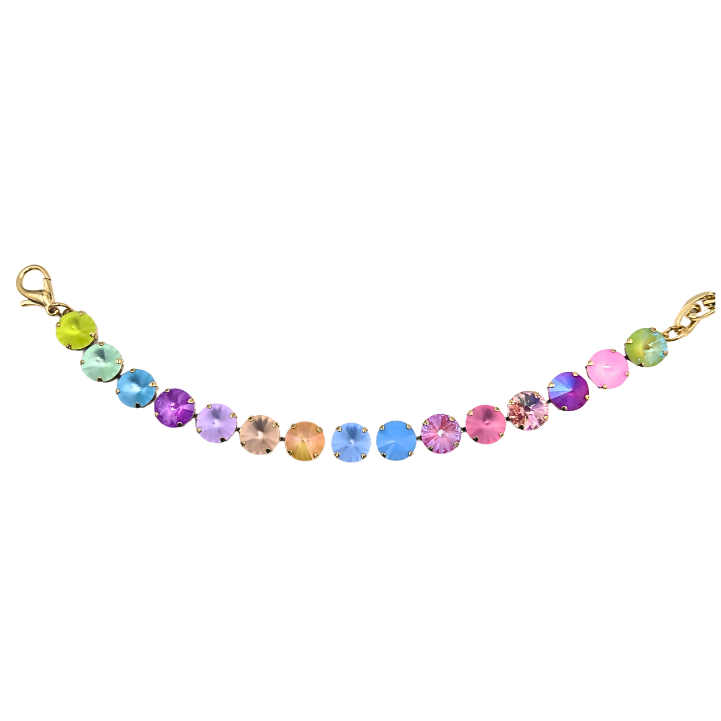 TOVA - Croatia Anklet in Cotton Candy Frosted Mix