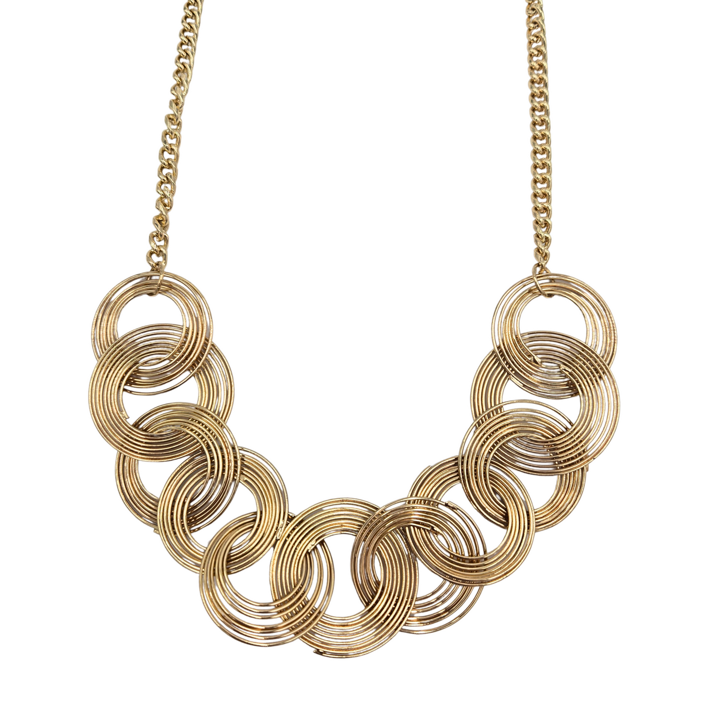 Gold Halo Statement Necklace