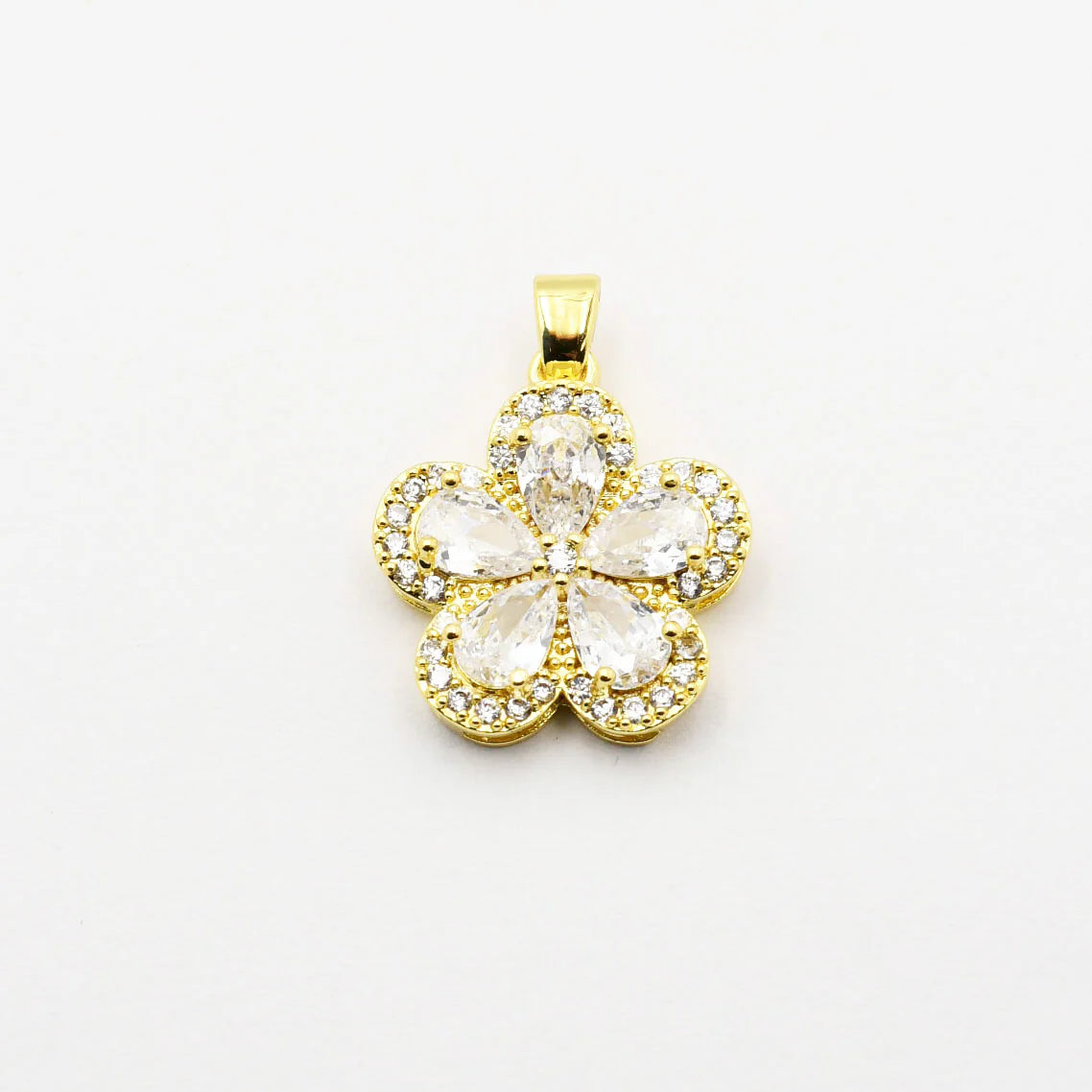 TJ - Crystal Flower Charm