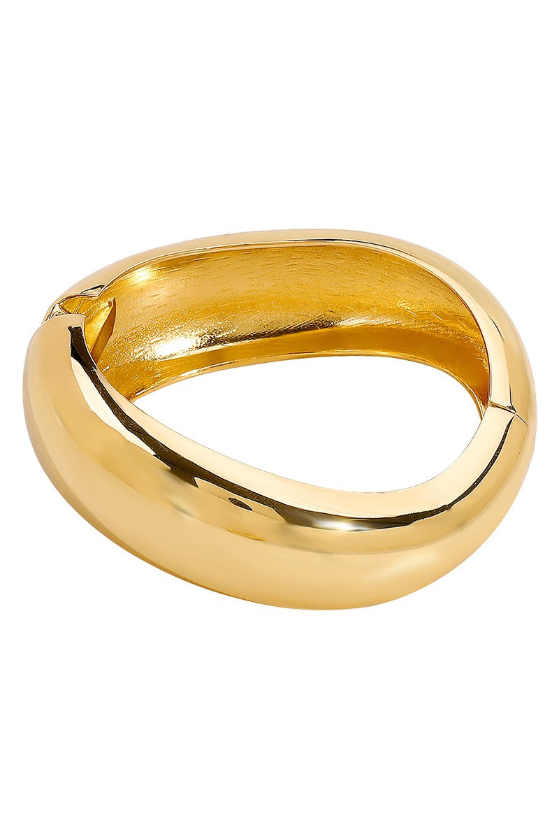Creative Wide Chunky Bangle Bracelet (2 colors)