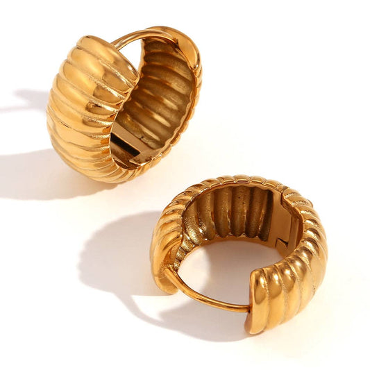 18K Gold Plated Fashion Hoops