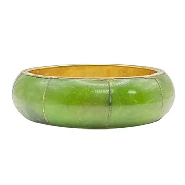 Brass Bangle with Colorful Bone (5 Colors)