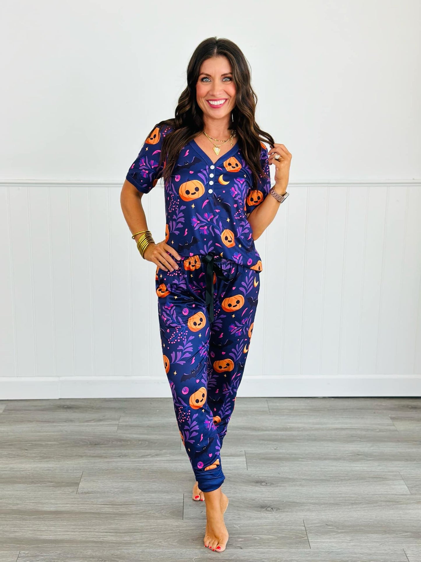 Shirley & Stone Staying Spooky Jogger Pajama Set (Reg. and Plus)