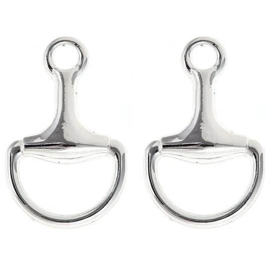 Silver Horsebit Earrings