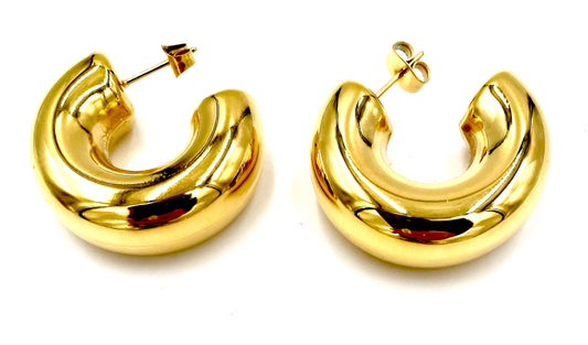 WP - Thick Hoop Earrings
