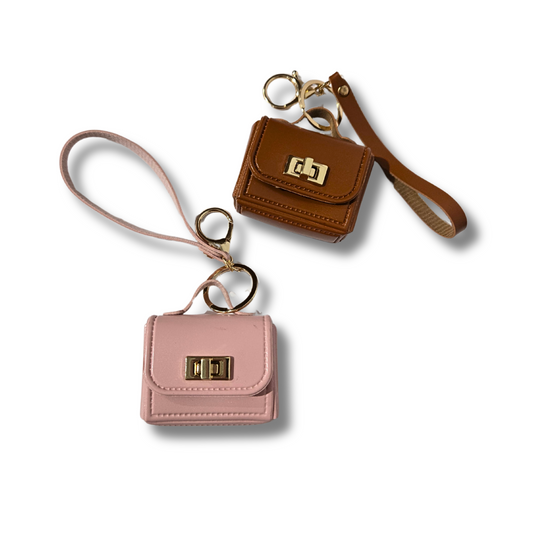 Faux Leather Charm Mini Bag - (2 colors)