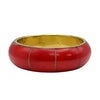 Brass Bangle with Colorful Bone (5 Colors)