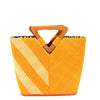 Zuki Two Tone Straw Bucket Handbag
