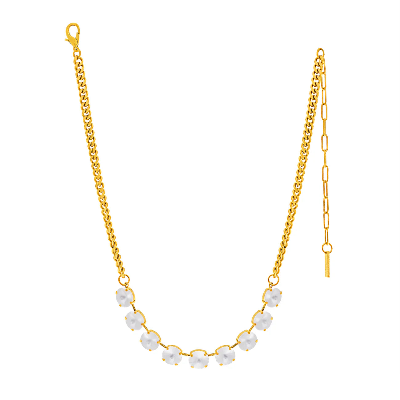TOVA - The Mini Sofia Necklace in White Matte
