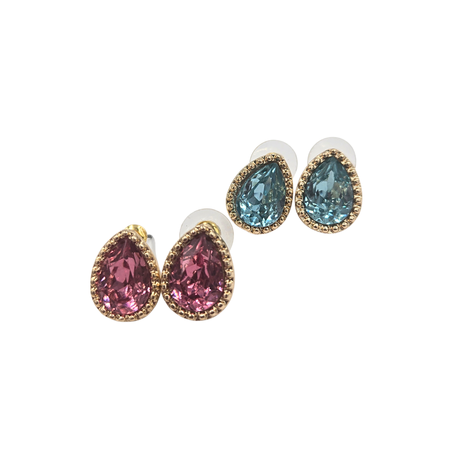 Teardrop Jewel Earrings (2 colors)