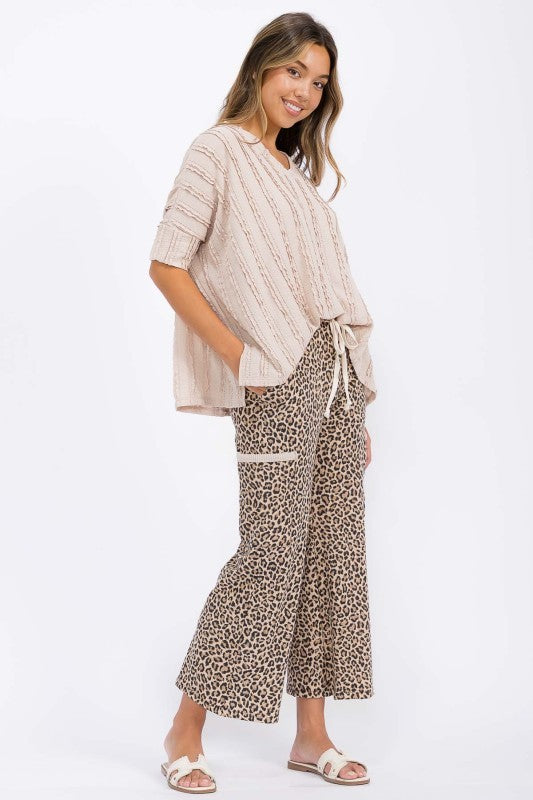 Leopard/Cream Pants (Reg & Plus)